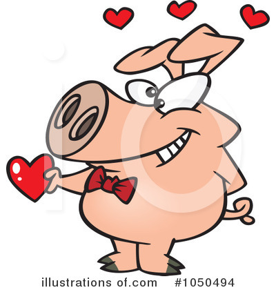Royalty-Free (RF) Pig Clipart Illustration by toonaday - Stock Sample #1050494