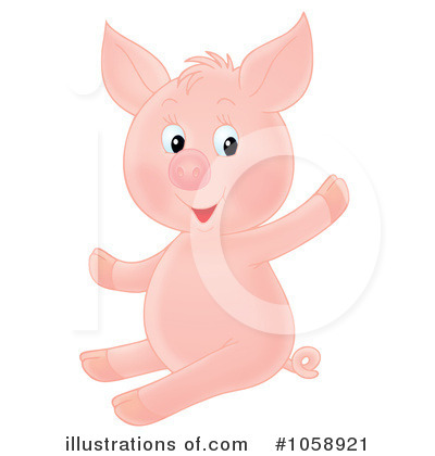 Royalty-Free (RF) Pig Clipart Illustration by Alex Bannykh - Stock Sample #1058921