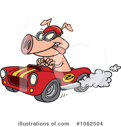 Race Car Clipart #1062504 by toonaday