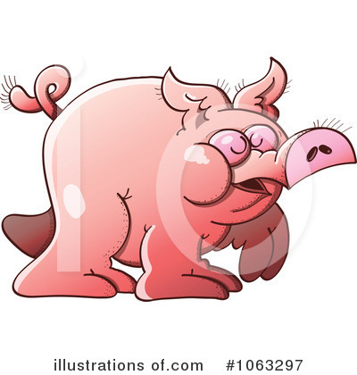 Royalty-Free (RF) Pig Clipart Illustration by Zooco - Stock Sample #1063297
