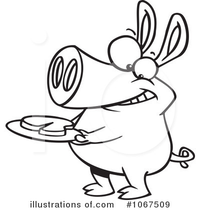 Royalty-Free (RF) Pig Clipart Illustration by toonaday - Stock Sample #1067509