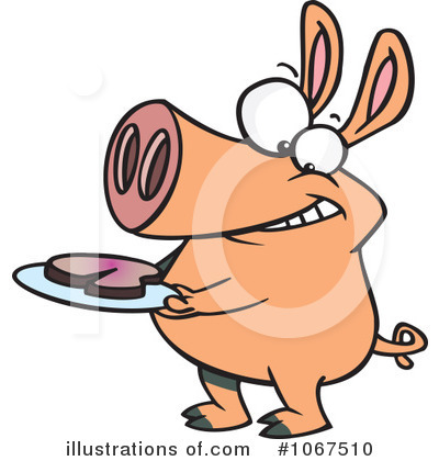 Royalty-Free (RF) Pig Clipart Illustration by toonaday - Stock Sample #1067510