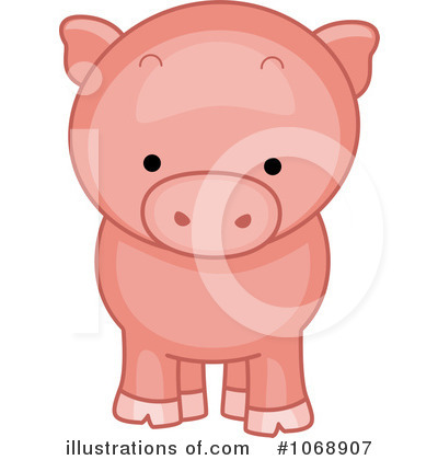 Royalty-Free (RF) Pig Clipart Illustration by BNP Design Studio - Stock Sample #1068907