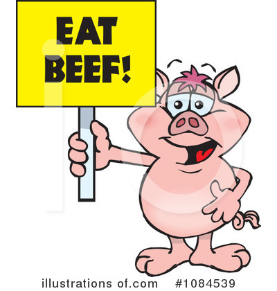Royalty-Free (RF) Pig Clipart Illustration by Dennis Holmes Designs - Stock Sample #1084539