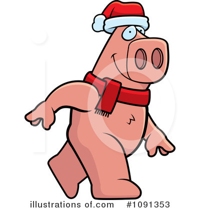 Royalty-Free (RF) Pig Clipart Illustration by Cory Thoman - Stock Sample #1091353