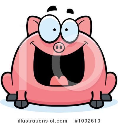 Royalty-Free (RF) Pig Clipart Illustration by Cory Thoman - Stock Sample #1092610