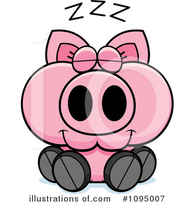 Royalty-Free (RF) Pig Clipart Illustration by Cory Thoman - Stock Sample #1095007