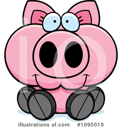 Royalty-Free (RF) Pig Clipart Illustration by Cory Thoman - Stock Sample #1095010