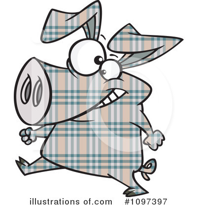 Royalty-Free (RF) Pig Clipart Illustration by toonaday - Stock Sample #1097397