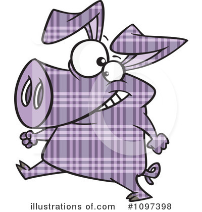 Royalty-Free (RF) Pig Clipart Illustration by toonaday - Stock Sample #1097398