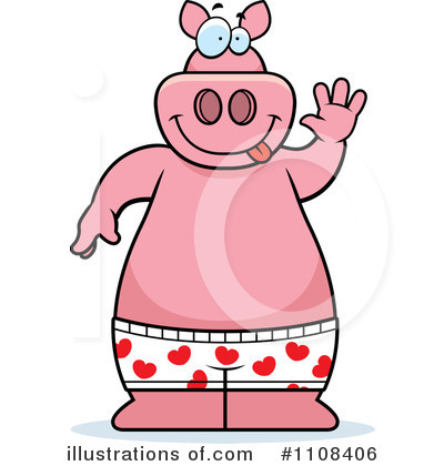 Royalty-Free (RF) Pig Clipart Illustration by Cory Thoman - Stock Sample #1108406