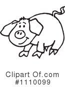 Pig Clipart #1110099 by Dennis Holmes Designs