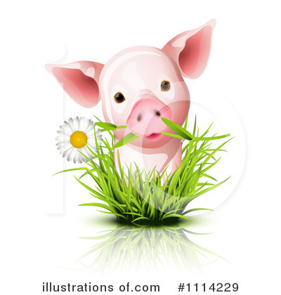 Royalty-Free (RF) Pig Clipart Illustration by Oligo - Stock Sample #1114229