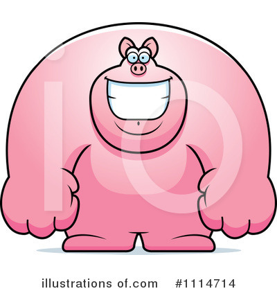 Royalty-Free (RF) Pig Clipart Illustration by Cory Thoman - Stock Sample #1114714