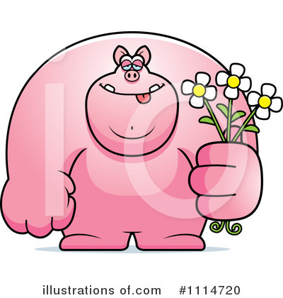Giving Flowers Clipart #1114720 by Cory Thoman