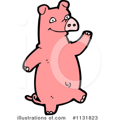 Royalty-Free (RF) Pig Clipart Illustration by lineartestpilot - Stock Sample #1131823