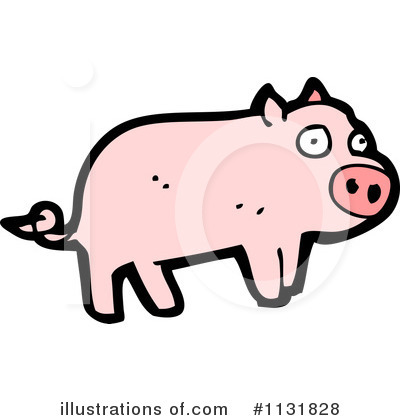 Royalty-Free (RF) Pig Clipart Illustration by lineartestpilot - Stock Sample #1131828