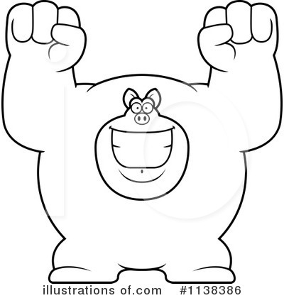 Royalty-Free (RF) Pig Clipart Illustration by Cory Thoman - Stock Sample #1138386