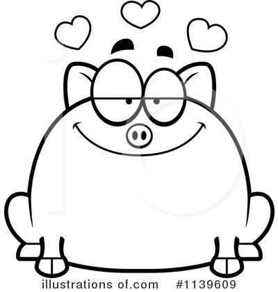 Royalty-Free (RF) Pig Clipart Illustration by Cory Thoman - Stock Sample #1139609