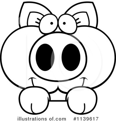 Royalty-Free (RF) Pig Clipart Illustration by Cory Thoman - Stock Sample #1139617