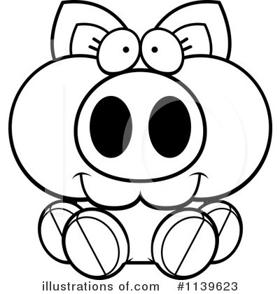 Royalty-Free (RF) Pig Clipart Illustration by Cory Thoman - Stock Sample #1139623