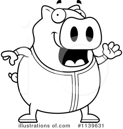 Royalty-Free (RF) Pig Clipart Illustration by Cory Thoman - Stock Sample #1139631