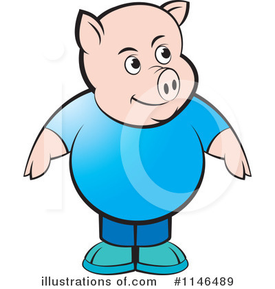 Royalty-Free (RF) Pig Clipart Illustration by Lal Perera - Stock Sample #1146489