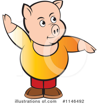Royalty-Free (RF) Pig Clipart Illustration by Lal Perera - Stock Sample #1146492