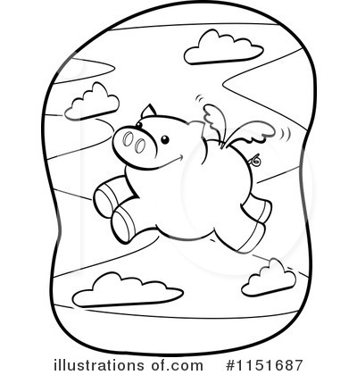 Royalty-Free (RF) Pig Clipart Illustration by Cory Thoman - Stock Sample #1151687