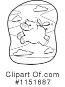 Pig Clipart #1151687 by Cory Thoman