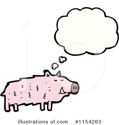 Royalty-Free (RF) Pig Clipart Illustration by lineartestpilot - Stock Sample #1154263
