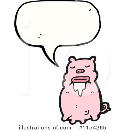 Royalty-Free (RF) Pig Clipart Illustration by lineartestpilot - Stock Sample #1154265