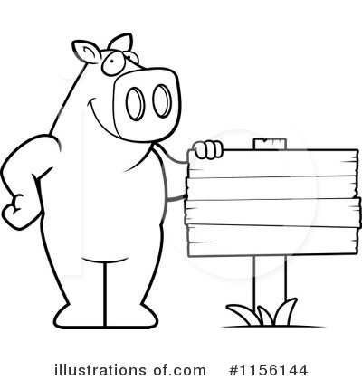 Royalty-Free (RF) Pig Clipart Illustration by Cory Thoman - Stock Sample #1156144