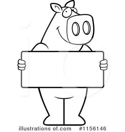 Royalty-Free (RF) Pig Clipart Illustration by Cory Thoman - Stock Sample #1156146