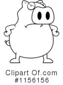 Pig Clipart #1156156 by Cory Thoman