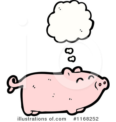 Royalty-Free (RF) Pig Clipart Illustration by lineartestpilot - Stock Sample #1168252