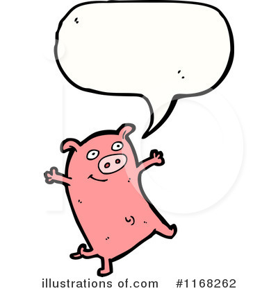 Royalty-Free (RF) Pig Clipart Illustration by lineartestpilot - Stock Sample #1168262
