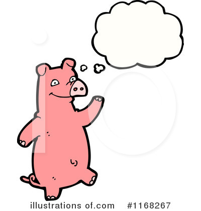Royalty-Free (RF) Pig Clipart Illustration by lineartestpilot - Stock Sample #1168267