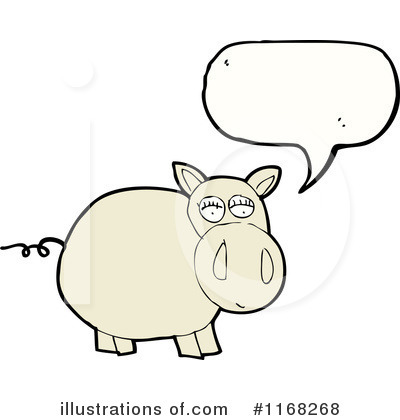 Royalty-Free (RF) Pig Clipart Illustration by lineartestpilot - Stock Sample #1168268