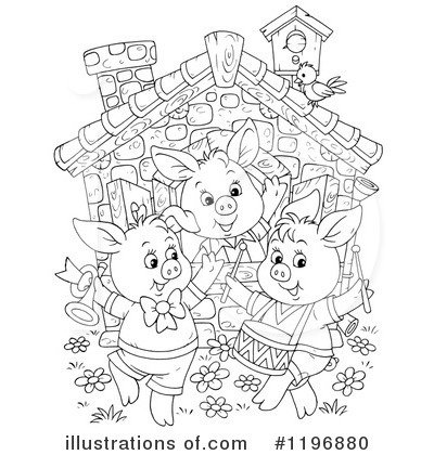 Royalty-Free (RF) Pig Clipart Illustration by Alex Bannykh - Stock Sample #1196880