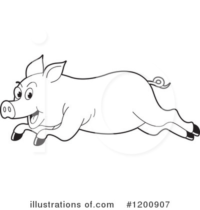 Royalty-Free (RF) Pig Clipart Illustration by Lal Perera - Stock Sample #1200907