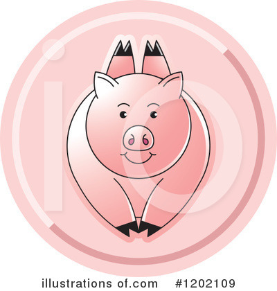 Royalty-Free (RF) Pig Clipart Illustration by Lal Perera - Stock Sample #1202109