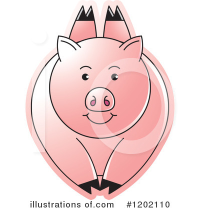 Royalty-Free (RF) Pig Clipart Illustration by Lal Perera - Stock Sample #1202110