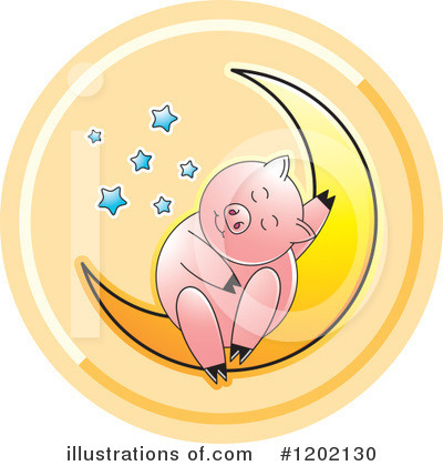 Royalty-Free (RF) Pig Clipart Illustration by Lal Perera - Stock Sample #1202130