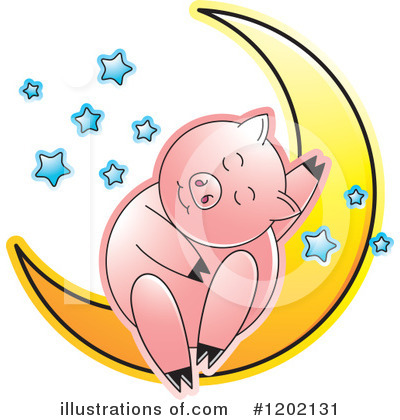 Royalty-Free (RF) Pig Clipart Illustration by Lal Perera - Stock Sample #1202131