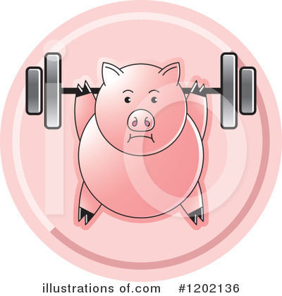 Royalty-Free (RF) Pig Clipart Illustration by Lal Perera - Stock Sample #1202136