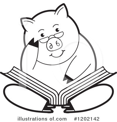 Royalty-Free (RF) Pig Clipart Illustration by Lal Perera - Stock Sample #1202142