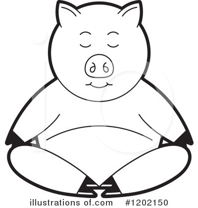 Royalty-Free (RF) Pig Clipart Illustration by Lal Perera - Stock Sample #1202150