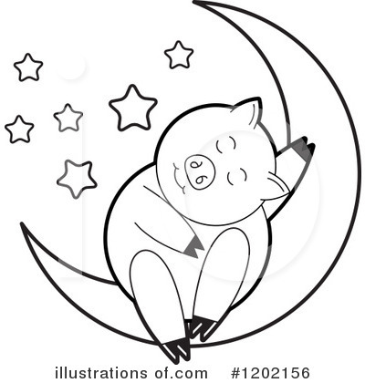 Royalty-Free (RF) Pig Clipart Illustration by Lal Perera - Stock Sample #1202156