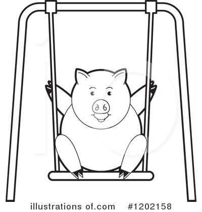 Royalty-Free (RF) Pig Clipart Illustration by Lal Perera - Stock Sample #1202158